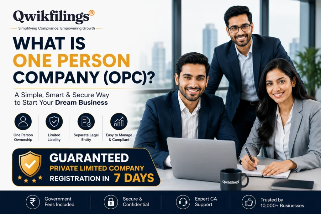 What is One Person Company OPC
