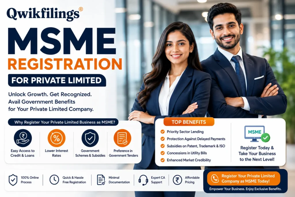 MSME Registration For Private Limited