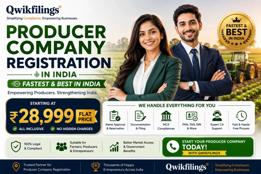 Producer Company Registration in India